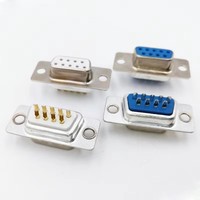 Connecteur adaptateur DB9, connecteurs de port série RS232 COM, fiche DB15 femelle/mâle, prise D-Sub DP9, boîtier plastique