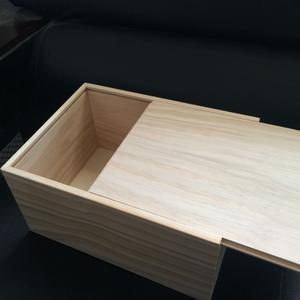 Chất lượng cao chưa hoàn thành tùy chỉnh bằng gỗ đóng gói hộp với bản lề trượt nắp - Product Image 1