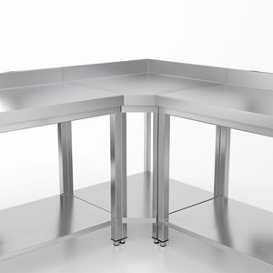 <span class=keywords><strong>Mesa</strong></span> de Trabajo de <span class=keywords><strong>Cocina</strong></span> <span class=keywords><strong>Multiusos</strong></span> de Acero Inoxidable Comercial 201/304, Fácil de Limpiar, para Restaurante, Hotel, Catering e Industria - Product Image 2