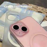 Coque de téléphone magnétique sans fil, fine, translucide, mate, antichoc en TPU et PC pour iPhone 17 16 15 14 Pro Max