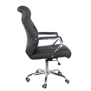 Chaise de direction en cuir de luxe à dossier haut, ergonomique, pivotante, avec appuie-tête réglable pour les dirigeants et les managers - Product Image 3