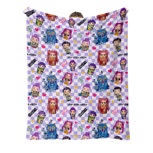Manta de Franela de Felpa con Diseño de Anime Coreano, Manta de Dibujos Animados Kawaii para Niños y Bebés, Ropa de Cama Suave para Sofá - Product Image 1