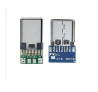 USB 3.1 Connecteur Type C 14 Broches Femelle prise À Travers Des Trous PCB 180 Blindage Vertical USB-C