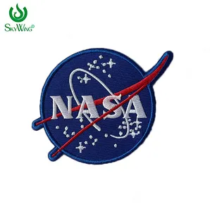 High quality NASA badge patch embroidery space patch embroidered iron on patch for clothing