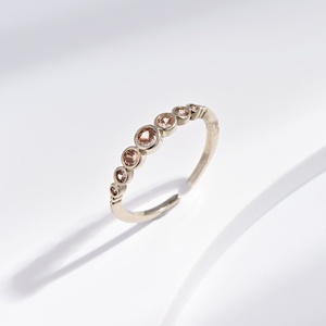 custom plata 925 sterling Silver 18k gold plated ladies <b>ring</b> Minimalist Style wedding Everyday Wear <b>adjustable</b> <b>rings</b> for girls - Product Image 3