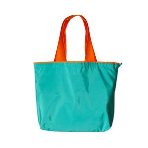 Sacs de shopping imperméables avec logo personnalisé, grande capacité, pliables, avec cordon de serrage, sacs fourre-tout écologiques, recyclables, sacs à bandoulière - Product Image 3