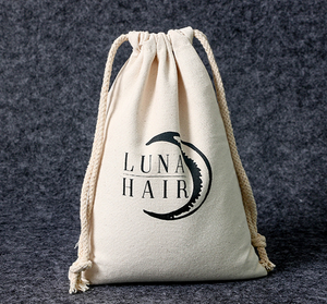 Eco Logo Customized Cloth Pouch <b>Bag</b> Cotton Canvas Drawstring <b>String</b> <b>Bag</b> for for Blankets Shoes Handbag Hats Clothes - Product Image 2