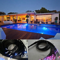 RSPOF Ciel étoilé Plafonnier Aluminium LED Fibre Optique Lumière avec Météore Clignotant Étoiles Scintillantes