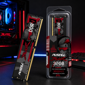 PUSKILL หน่วยความจำพีซี DDR4 UDIMM 16GB 32GB 3200MHz CL19 22 ความเร็วสูง ความเข้ากันได้กว้าง โมดูลหน่วยความจำพีซีสำหรับเปลี่ยนหน่วยความจำ - Product Image 1