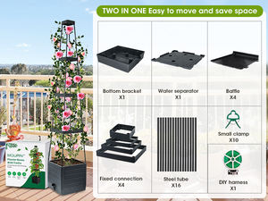 OEM ODM Venta al por mayor Ecológico con recubrimiento en polvo y color personalizado para: Enrejado de jardín, jardinera, estructura para plantas trepadoras, valla y puerta - Product Image 4