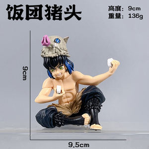 14 Stili di Action Figure Demon Slayer: Nezuko, Tanjirou, Shinobu, Zenitsu, Hashibira <span class=keywords><strong>Inosuke</strong></span> che Mangiano Onigiri, Statuette Anime in PVC - Product Image 5