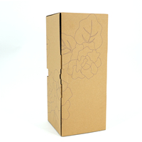 Boîte de transport protectrice sur mesure avec fenêtre pour l'affichage des plantes et des fleurs, boîte d'expédition pour plantes en pot