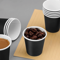 Gobelet en papier jetable à paroi unique imprimé de logo personnalisé 300ml 400ml 500ml 600ml Tasse à boisson café, lait, thé avec couvercle