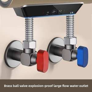 Válvula Angular <span class=keywords><strong>de</strong></span> Acero Inoxidable 304, Válvula <span class=keywords><strong>de</strong></span> Bola para <span class=keywords><strong>Agua</strong></span> Frí<span class=keywords><strong>a</strong></span> y Caliente, Núcleo <span class=keywords><strong>de</strong></span> Gran Flujo, Interruptor para <span class=keywords><strong>Calentador</strong></span> <span class=keywords><strong>de</strong></span> <span class=keywords><strong>Agua</strong></span> <span class=keywords><strong>a</strong></span> <span class=keywords><strong>Gas</strong></span> - Product Image 3