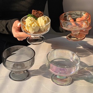 Vaso de Vidrio para Yogur, Postre, Helado, Batido, Pudín, <span class=keywords><strong>Copa</strong></span> para Vino, de Alta Calidad, con Logotipo Personalizado - Product Image 3