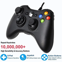 Manette Filaire USB avec Moteur de Vibration pour XBOX 360 et PC Gaming, Joystick Contrôleur