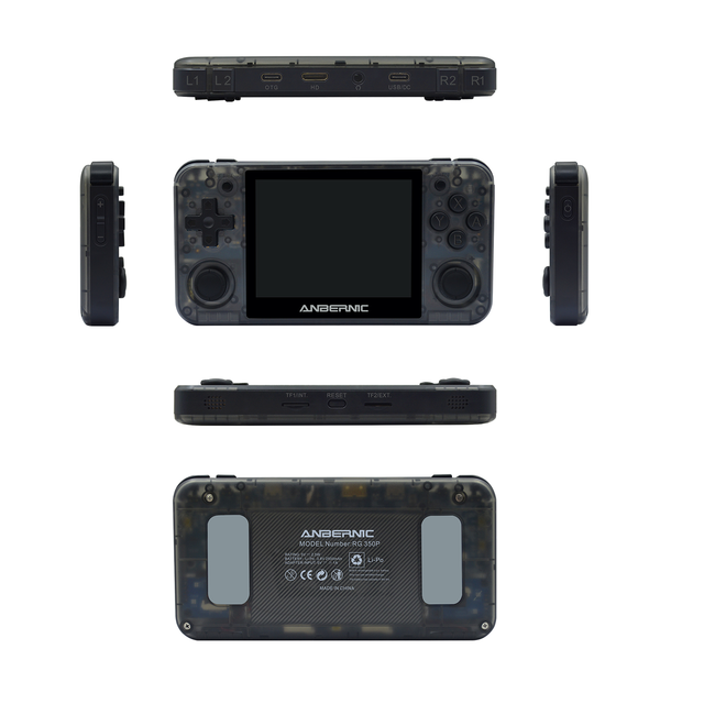RG350P Handheld Game Console HD Video Player 64Bit IPS 3.5" AV Wired MD US/EU/UK Plug Free Download SFC/GB/GBC 16GB