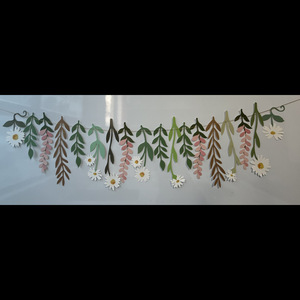 DAMAI Party Supplies Birthday Party Children's Room Hanging Ornaments Fresh Double-Sided Flower Paper <b>Banner</b> for Outdoor Party - Product Image 2