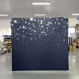 인기 판매 맞춤형 인쇄 텐션 패브릭 커버 적용 알루미늄 백드롭 스탠드 - Product Image 2