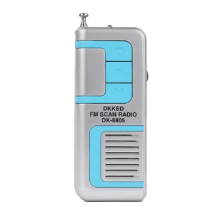 Radio FM con frequenza di scansione automatica con altoparlante mini torcia radio portatile DK-8805