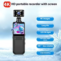 Kamera Olahraga Portabel 4K Definisi Tinggi dengan Klip, Perekam Video Genggam Lintas Batas dengan Dukungan MicroSD untuk Bersepeda