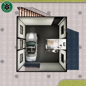 Maison conteneur préfabriquée extensible à deux étages avec garage, approvisionnement direct usine, haute qualité pour le marché - Product Image 5