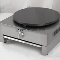Crêpière Professionnelle à Gaz Rotative de Comptoir, Machine à Crêpes Portable Ronde
