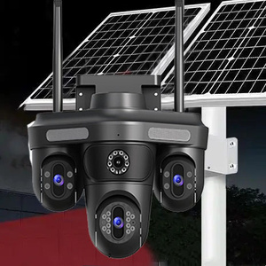 12MP 3 ống kính 3 màn hình 4G <span class=keywords><strong>camera</strong></span> năng lượng mặt trời với báo động phát hiện con người IP66 âm thanh hai chiều không thấm nước 3ptz mạng <span class=keywords><strong>wifi</strong></span> <span class=keywords><strong>Camera</strong></span> An Ninh - Product Image 2