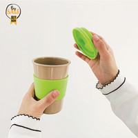 Taza de café termo de fibra de planta de cáscara de arroz de paja de trigo de sublimación única taza de cáscara de arroz orgánico con logotipo impreso