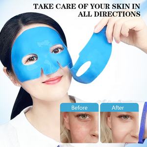 Mascarilla Facial de Hidrogel Azul, Desinflamante y Calmante, Mascarilla Coreana de Hidrogel con Bio Colágeno para Hidratación Facial, Logotipo Personalizado - Product Image 2