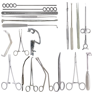 Med Inovations ENT Surgical Instrument <b>Set</b> for Tonsillectomy Adenoidectomy Manual Power Source Stainless Steel Box A+ Grade - Product Image 1