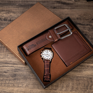Alta calidad <span class=keywords><strong>cumpleaños</strong></span> padre regalo negocio Pu cartera regalo reloj monedero cinturón conjunto <span class=keywords><strong>de</strong></span> tres piezas caja <span class=keywords><strong>de</strong></span> regalo personalizado hombres reloj conjunto <span class=keywords><strong>para</strong></span> hombres - Product Image 5