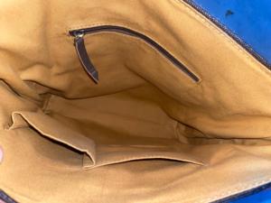 Sac à main bandoulière et épaule pour femme en cuir véritable fait main et laine aztèque avec franges - Product Image 6