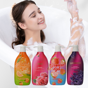 Wholesale private Rabler sample customized Lavender soothing shower gel 100% natural whitening deep cleansing smooth shower gel - Product Image 1