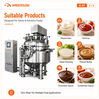 Mélangeur homogénéisateur sous vide à moteur AC 100L avec pompe pour la production pilote en petites séries, laboratoire alimentaire pour la fabrication