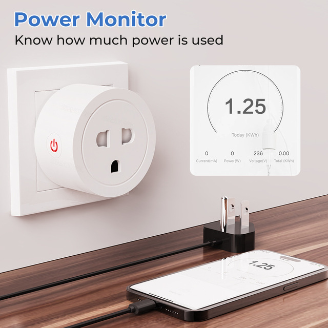 LAPU Vietnam Standard Tuya WiFi Smart Plug Socket 220V 16A 20A Power Monitor Timing Remote Voice Control ALEXA Sockets