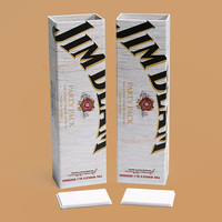 Boîte en carton rigide carrée personnalisée avec logo, couvercle coulissant, emballage de marque imprimé sur mesure pour barres chocolatées et vin