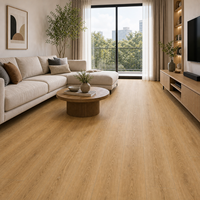 WYRAX Revêtement de sol SPC flottant à clipser en bois naturel 914x152mm 6mm pour appartement locatif avec couche d'usure de 0,5mm