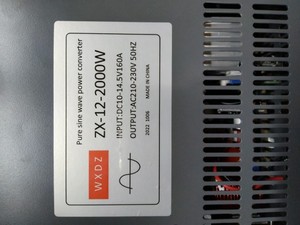 Inversor de onda sinusoidal pura de 2000W, convertidor de energía de 12V a 220V para fuente de alimentación de 220V para vehículos recreativos m177 - Product Image 4