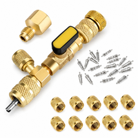 Kit d'outils de démontage de cartouches de valve CVC avec capuchons en laiton pour robinets à bille et cartouches de valve de remplacement