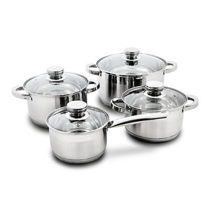 Cooking Pot Set Cook Pots and Pans Casserole <strong>Ollas</strong> Cookware Set <strong>Kitchenware</strong> with Glass Lid Stainless Steel Kitchen Item Milk Pot - Product Image 2