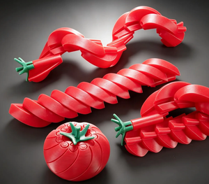 Juguete Antiestrés Creativo en Espiral con Forma de Tomate, Impresión 3D, Personalizable, Impresión PLA, Se Puede Comprar al por Mayor - Product Image 1