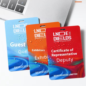 Tùy chỉnh in ấn nhựa PVC Tên tag nhập thẻ nhựa tổ chức sự kiện huy hiệu PVC triển lãm thẻ ID - Product Image 4