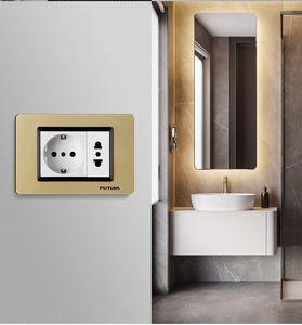 अमेरिकी शैली 118 प्रकार प्लास्टिक सामग्री 3 गिरोह 1 तरह से बिजली की दीवार स्विच - Product Image 6