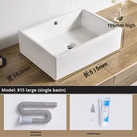Lavabo en céramique de haute qualité au design moderne et simple Lavabo en porcelaine pour salle de bain