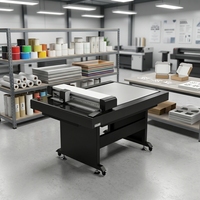 Automatischer Flachbett-Schneideplotter mit Doppelkopf Digitaler Musterschneider für Verpackungsboxen Faltschachteln Wellpappe