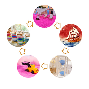 Vernice Epossidica per Pavimenti con Sabbia Colorata Speciale, Utilizzata per <span class=keywords><strong>Pittura</strong></span> con Sabbia per Bambini, Sabbia Rosa per Paesaggistica da Spiaggia - Product Image 4