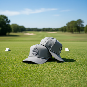 Wholesale Hat Cap Laser Cut Hole 5 Panel Waterproof Gorras Men Rope Cap Custom Silicone Rubber Patch Logo <b>Running</b> Golf Hat - Product Image 1