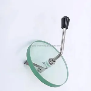 Kaca Spion Bulat Pelat Borosilikat Kustom Kualitas Premium dengan Sikat Pembersih Kaca Pengukur Refleks