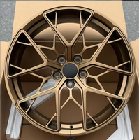 Nouvelles jantes en alliage d'aluminium forgé de 18/19/20 pouces, couleur or foncé, à rayons multiples, 5x114.3 pour Tesla Model Y pour M & WRX